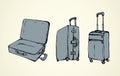 Suitcase. Vector drawing