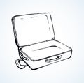 Suitcase. Vector drawing Royalty Free Stock Photo