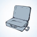 Suitcase. Vector drawing Royalty Free Stock Photo