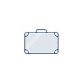 Suitcase icon. suitcase hand drawn pen style line icon Royalty Free Stock Photo