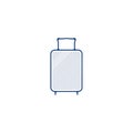 suitcase icon. suitcase hand drawn pen style line icon Royalty Free Stock Photo