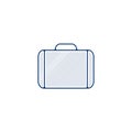 suitcase icon. suitcase hand drawn pen style line icon Royalty Free Stock Photo