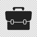 Suitcase vector icon. Luggage illustration in flat style Royalty Free Stock Photo