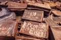 Suitcases of Auschwitz victims Royalty Free Stock Photo