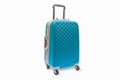 Suitcases cyan, isolated, Royalty Free Stock Photo
