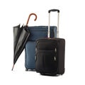 Suitcases and an umbrella Royalty Free Stock Photo