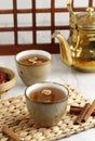 Sujeonggwa, Korean Traditional Cinnamon Punch Royalty Free Stock Photo