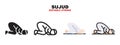 Sujud icon set with different styles