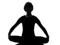 Sukhasana woman yoga sukhasana pose Royalty Free Stock Photo