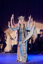 Sukhishvili, world famous Georgian National Ballet, women dance at concert in Vinnytsia, Ukraine