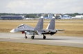 Demonstration flight of Sukhoi Su-30 (Flanker-C G H), International aviation and space salon (MAKS).