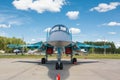 The Sukhoi Su-34 (Fullback) is a Russian twin-seat fighter-bomber