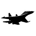 Su-30 Jet Fighter Silhouette