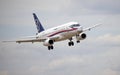 Demonstration flight of Sukhoi Superjet 100, International aviation and space salon (MAKS).