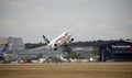 Demonstration flight of Sukhoi Superjet 100, International aviation and space salon (MAKS).