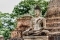 Sukhothai Buddha statues at Sukhothai Historical Park Thailand Royalty Free Stock Photo