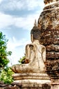 Sukhothai Buddha statues at Sukhothai Historical Park Thailand Royalty Free Stock Photo