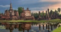 Sukhothai historical park Royalty Free Stock Photo