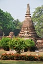 Sukhothai Historical Park in Thailand Royalty Free Stock Photo