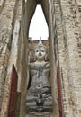 Sukhothai Style Buddha Image In Roofless Mondop Building