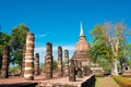 Wat Chana Songkhram in Sukhothai Historical Park, Sukhothai, Thailand. It is part of the World Heritage Site