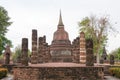 Wat Chana Songkhram Monastery in Sukhothai Historical Park, Sukhothai, Thailand. It is part of the World Heritage Site