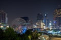 Sukhumvit district in Bangkok at night