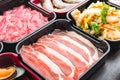 Sukiyaki or Shabu set Royalty Free Stock Photo