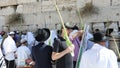 Sukkot in Jerusalem. Kotel Maaravi old town