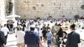 Sukkot in Jerusalem. Kotel Maaravi old town