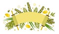 Sukkot, Simchat Torah. Judaic holiday. Etrog, lulav, hadas, arava. Torah scroll.