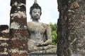 Sukothai ancient temple buddha thailand