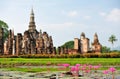 Sukothai historical park Royalty Free Stock Photo