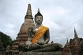 Sukothai large seated buddha statue sukhothai thailand Royalty Free Stock Photo