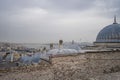 Sulaimanya mosque`s domes and minarets