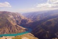 Sulak canyon in sunny Caucasus Royalty Free Stock Photo