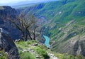 Natural landmark Sulak Canyon in Dagestan, Russia