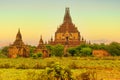 The Sulamani Temple in Minnanthu near Bagan, Myanmar Royalty Free Stock Photo