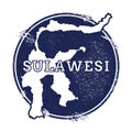 Sulawesi vector map.