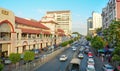 Sule Boulevard with Bogyoke Market in Yangon