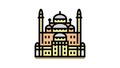 suleiman pasha mosque color icon animation