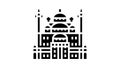 suleiman pasha mosque glyph icon animation