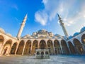 Suleymaniye Mosque. Suleymaniye Camii. Minaret, marmara. Sulaymaniye Mosque Exterior Turkey October 29, 2019, Istanbul.