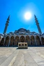 Suleymaniye Mosque in the Fatih district of Istanbul, Turkey. Travel concept of historical part