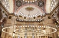 Suleymaniye Mosque in Istanbul Turkey - interior