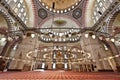 Suleymaniye Mosque in Istanbul Turkey - interior