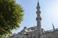 The Suleymaniye Mosque with minarets and main dome in Istanbul, Turkey. It is the largest mosque in the city Royalty Free Stock Photo