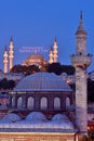 Suleymaniye mosque ramadan mahya Royalty Free Stock Photo