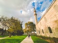 Suleymaniye Mosque. Suleymaniye Camii. Minaret, marmara. Sulaymaniye Mosque Exterior Turkey October 29, 2019, Istanbul.