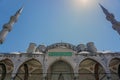 Suleymaniye mosque in Sultanahmet Istanbul Turkey ottoman landmark Royalty Free Stock Photo